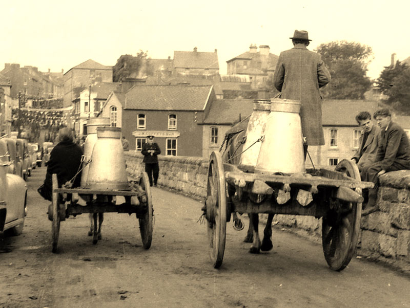 Horse and Cart on Bridge